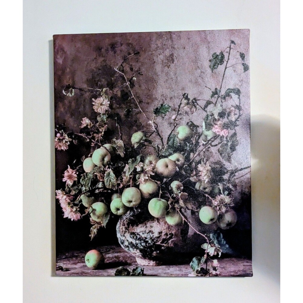 Tracy Porter "Morning Side" Apple Still Life Stretched Canvas Wall Art 16x20